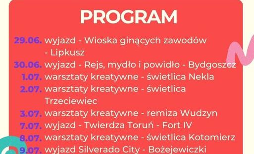Zdjęcie do Oferta wakacyjna GOK w Dobrczu