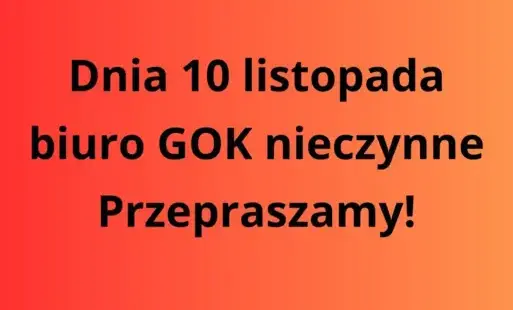 Zdjęcie do Biuro nieczynne