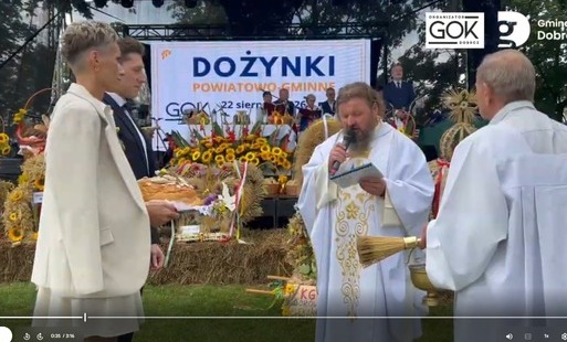 Zdjęcie do Zapraszamy na filmy podsumowujące Dożynki Powiatowo-Gminne w Kusowie